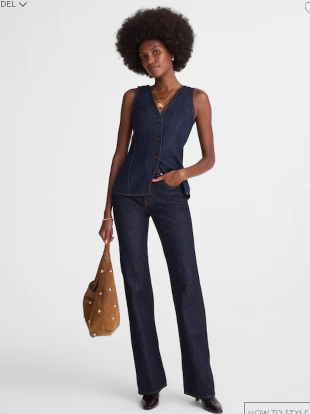 Madewell Dark Indigo Denim Wide-Leg Jeans
